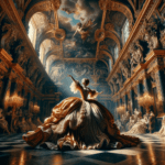 DALL·E 2023-11-06 23.58.44 – Visualize a 16_9 image that evokes the grandeur and drama of Baroque art, featuring a composition filled with dynamic contrasts of light and dark. The