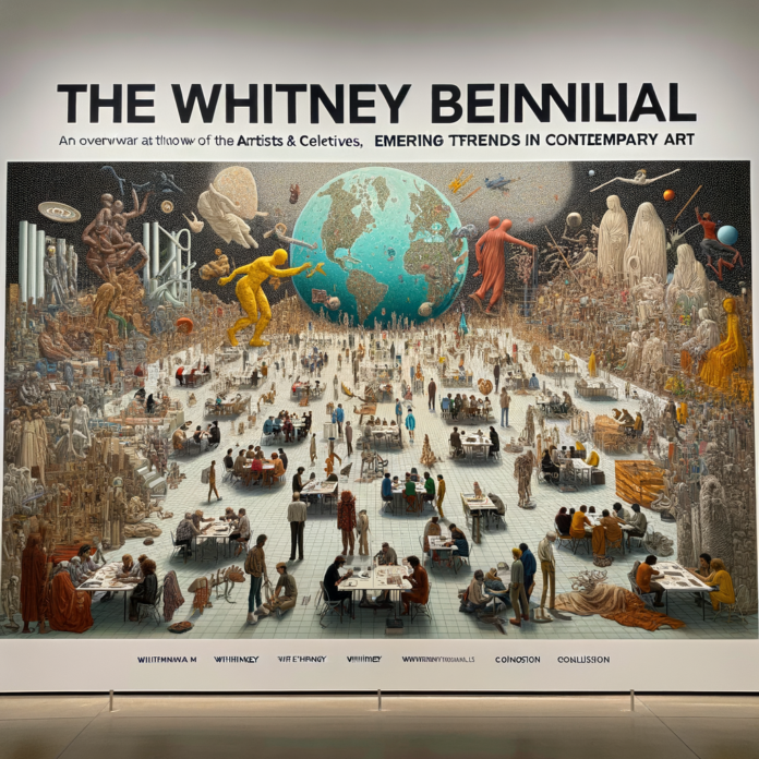 Il Whitney Biennial è uno degli eventi più attesi nel mondo dell'arte contemporanea. Quest'anno, l'evento vedrà la partecipazione di 71 artisti e collettivi, ognuno dei quali porterà un contributo unico e significativo. Questo articolo esplorerà i partecipanti di quest'anno, offrendo uno sguardo approfondito sulle loro opere e sulle tendenze emergenti nell'arte contemporanea. Un Panorama di Artisti e Collettivi Tendenze Emergenti nell'Arte Contemporanea Il Ruolo del Whitney Biennial nell'Arte Contemporanea Conclusione