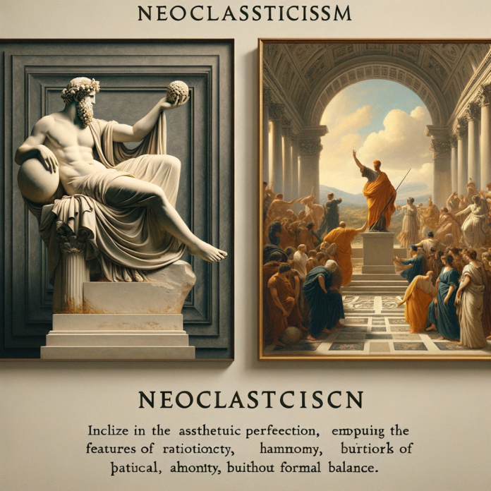 Neoclassicismo: Il Ritorno all'Antico Il Neoclassicismo è una delle prime correnti artistiche che caratterizzano il secolo. Nato come reazione al Barocco e al Rococò, il Neoclassicismo si ispira all'arte e alla cultura dell'antichità classica, in particolare greca e romana. Artisti come Antonio Canova e Jacques-Louis David sono tra i massimi esponenti di questa corrente, che pone l'accento sulla razionalità, l'armonia e l'equilibrio formale. Antonio Canova: noto per le sue sculture che incarnano la perfezione estetica classica. Jacques-Louis David: pittore ufficiale della Rivoluzione francese, autore di opere come "Il giuramento degli Orazi".