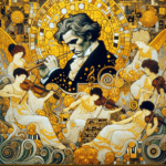 Il Fregio di Beethoven è considerato uno dei capolavori di Klimt. Creato nel 1902 per la 14ª esposizione della Secessione viennese, questo fregio murale è un omaggio alla Nona Sinfonia di Beethoven e rappresenta la lotta dell’umanità verso la felicità in un mondo di sofferenza e malvagità.