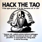 Prima di immergerci in “HACK THE TAO”, è fondamentale conoscere il creatore del gioco, Hackatao. Questo nome deriva dall’unione delle parole “hacker”, nel suo significato originale di persona che affronta sfide intellettuali per superare creativamente i limiti imposti nella vita, e “Tao”, che rappresenta l’equilibrio tra caos e ordine, inteso come un tutto vivente in eterno divenire.