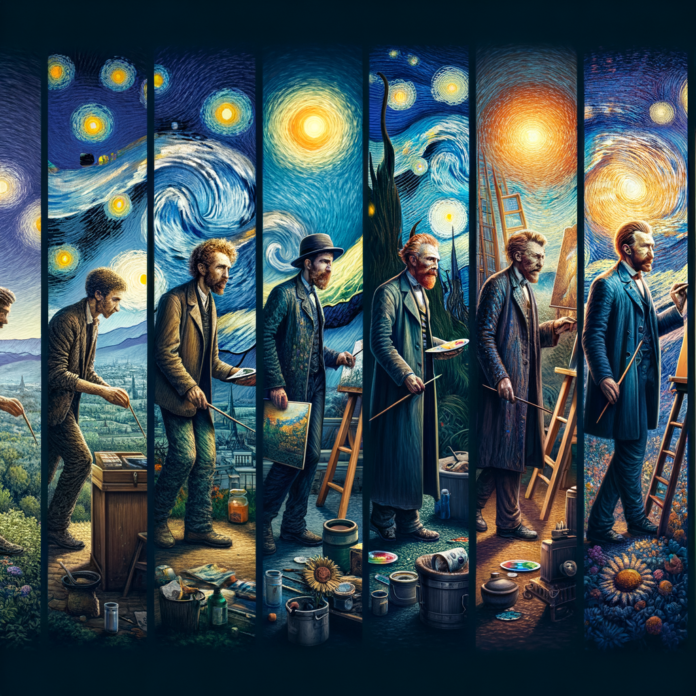 "7 Quadri di Van Gogh Che Mostrano la Sua Evoluzione Artistica" Esplora sette dipinti di Van Gogh che illustrano le tappe più importanti della sua evoluzione come artista.