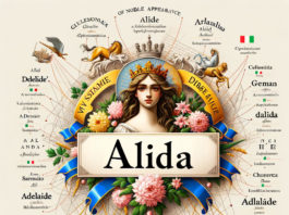 Il nome Alida ha origini che si possono ricondurre alla lingua germanica, derivando dal nome "Adelheid", che è stato poi trasformato in molti modi nelle varie lingue europee. In Italia, Alida è considerato una variante di Adelaide, che significa "di nobile aspetto".