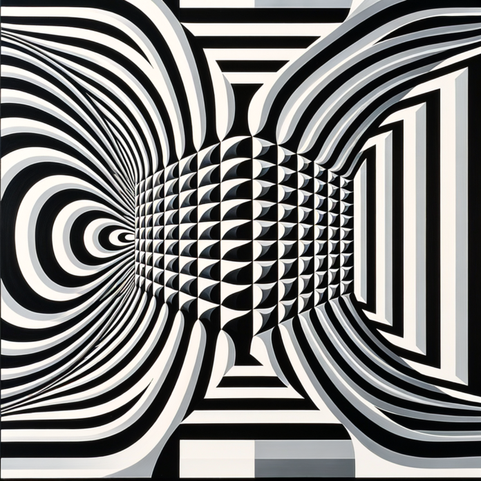 Bridget Riley e l'Op Art. Esamina come Bridget Riley abbia utilizzato illusioni ottiche e figure astratte per esplorare la percezione visiva.