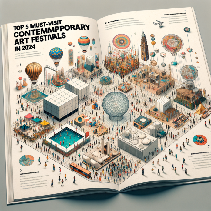 "Top 5 Dei Festival di Arte Contemporanea da Visitare nel 2024" Una guida ai cinque festival di arte contemporanea più innovativi e interessanti in programma nel 2024.