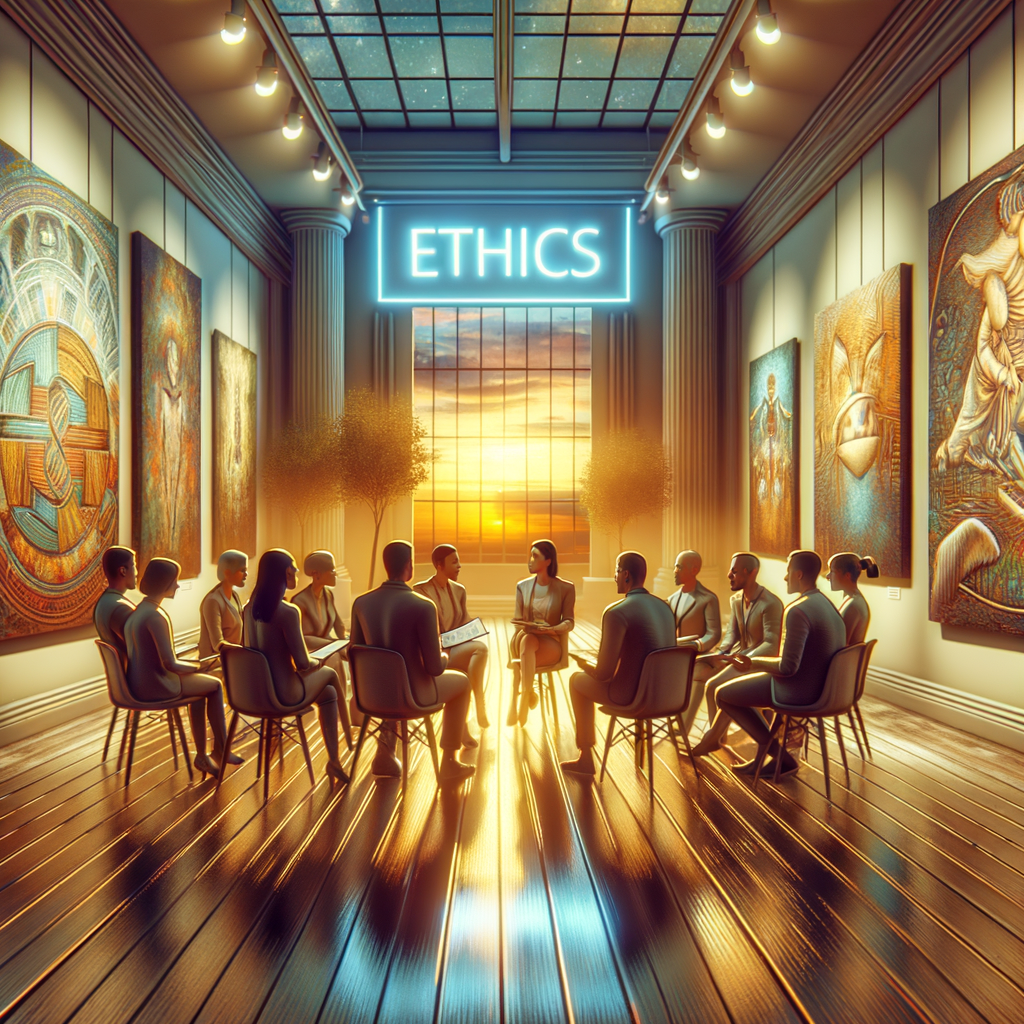 Etica nell'Arte: Questioni Contemporanee e Considerazioni. Discussione su come le questioni etiche influenzano le pratiche professionali nel campo dell'arte.